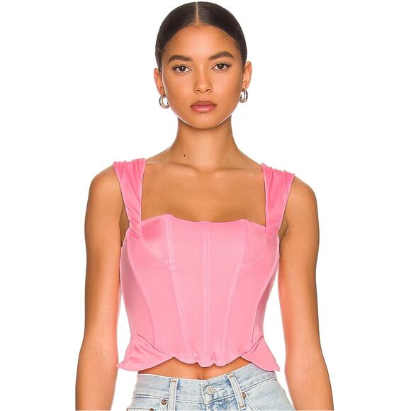 HAH Knock Out Corset Top in Rose Quartz Size Large - Picture 1 of 3